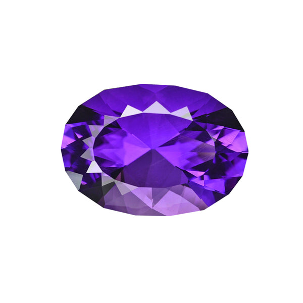 20.81Ct Natural amethyst gemstone purple color loose stone custom cut bolivia WB Gem  AMA04