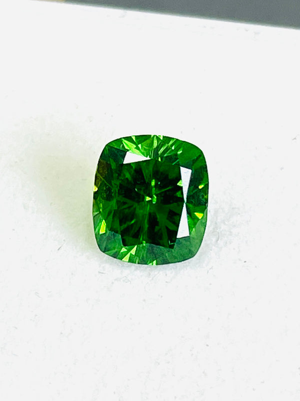 1.72Ct Natural russia urals demantoid garnet gemstone loose stone clean1st vivid green color by partner of WB Gem  DMRG20