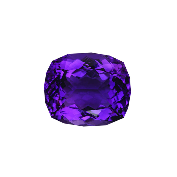 34.35Ct Natural amethyst gemstone purple color loose stone custom cut bolivia WB Gem  AMA06