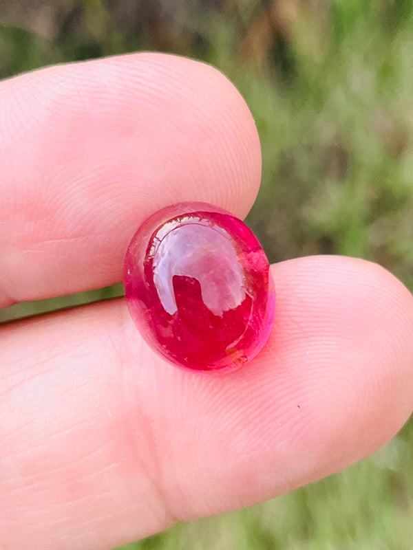 15.70ct Natural rubilite tourmaline gemstone loose stone red pink cabochon WB Gem TMA18