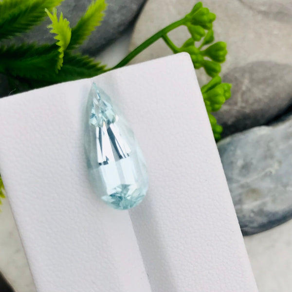 5.77ct Natural Brazilian Aquamarine loose stone perfect germany cut gemstone WB Gems AQA14