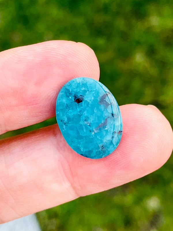 Natural Unheated Brazilian Paraiba tourmaline Gemstone Blue Color cabochon AIGS Certificate  9.34Ct ~WB Gems ~PRA06