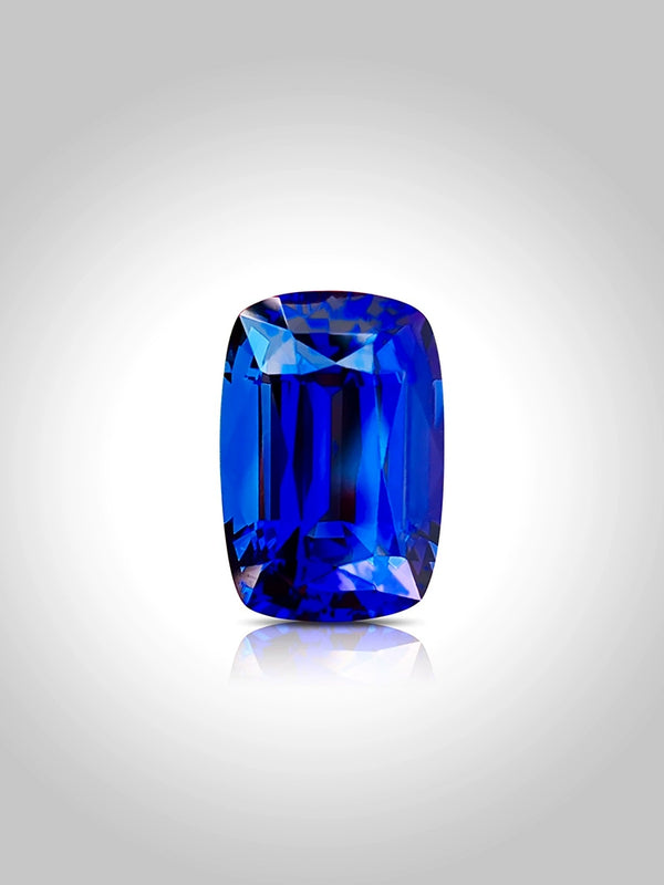 20.79 Natural tanzanite Royal blue color gemstone loose stone  color precision cut tanzania for jewalry customize WB Gem  TZA82