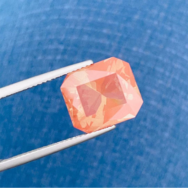 6.88Ct Natural sunstone andesine gemstone loose stone precision cut color change WB Gem OTA02