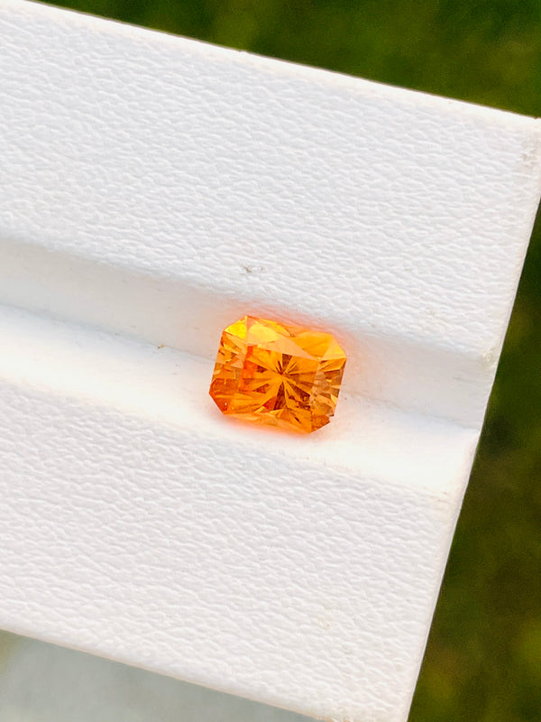 2.3Ct Natural fanta garnet spessartine gemstone Nigeria fanta color loose stone precision cut WB Gem SAA17