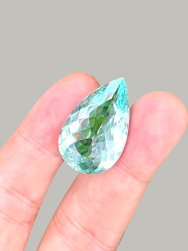rare size 37.41Ct Natural apatite gemstone loose stone color as paraiba WB Gem APA06