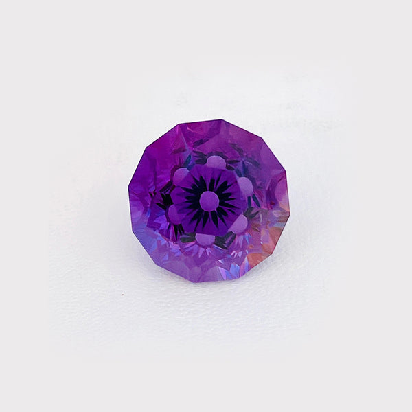new design cut 14ct to 36ct Natural amethyst gemstone purple color loose stone fancy flower cut bolivia WB Gem AMB02
