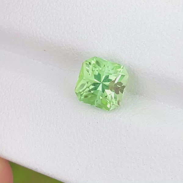 2.2ct Natural afghanstan tourmaline gemstone loose stone mint green  beauty precision custom cutting WB Gem TMA38