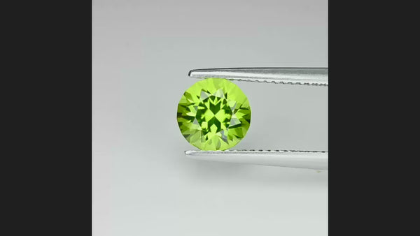 1.85Ct Natural peridot gemstone green vivid color loose stone precision cut afghanistan WB Gem PDA03