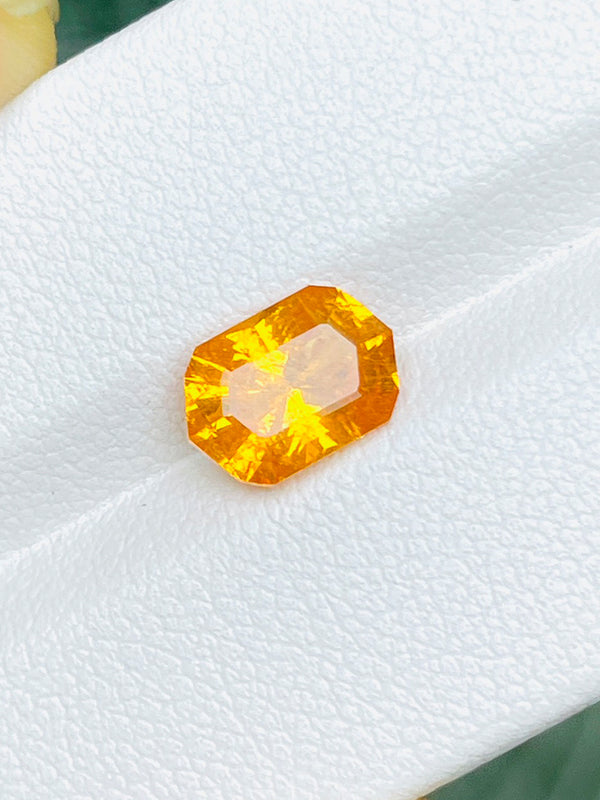 2.36Ct Natural fanta garnet spessartine gemstone Nigeria fanta color loose stone precision cut WB Gem SAA12