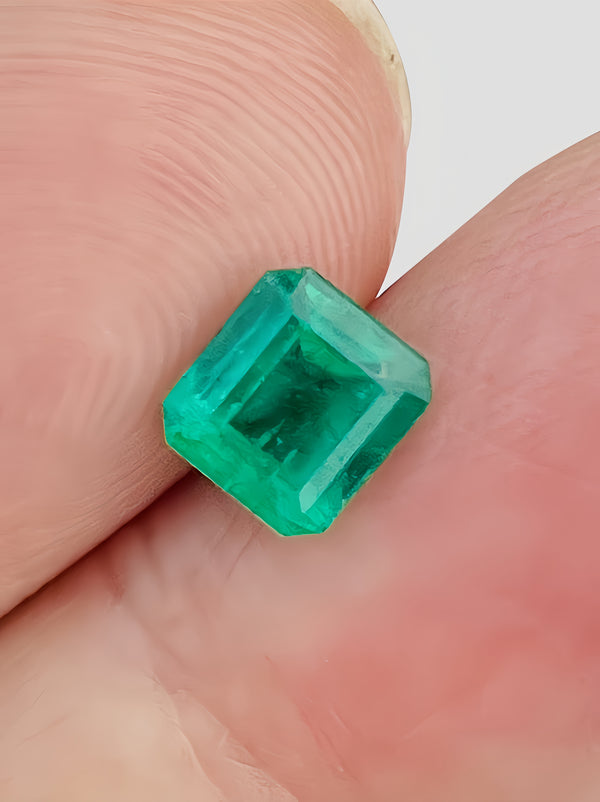 GUILD Certificate Natural colombia columbia Emerald Gemstone Vivid Green Color 1.20 Carat   WB Gems EMA38