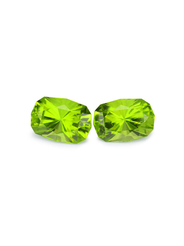 3.49Ct Natural peridot gemstone green vivid color loose stone precision cut afghanistan WB Gem PDC05