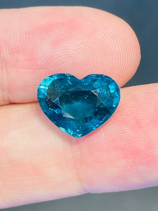 6.55Ct Natural lagoon tourmaline blue color gemstone loose stone by partner of WB Gem TMG09