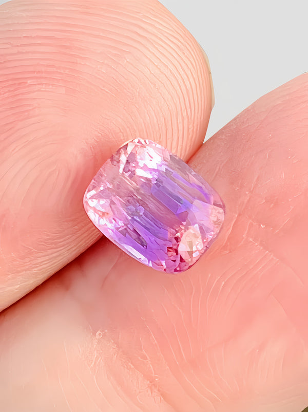 Natural Unheated Tanzanite Top Pink Color Zoisite Rare Collection 2.65 Carats ICA certificate WB Gems TZA09