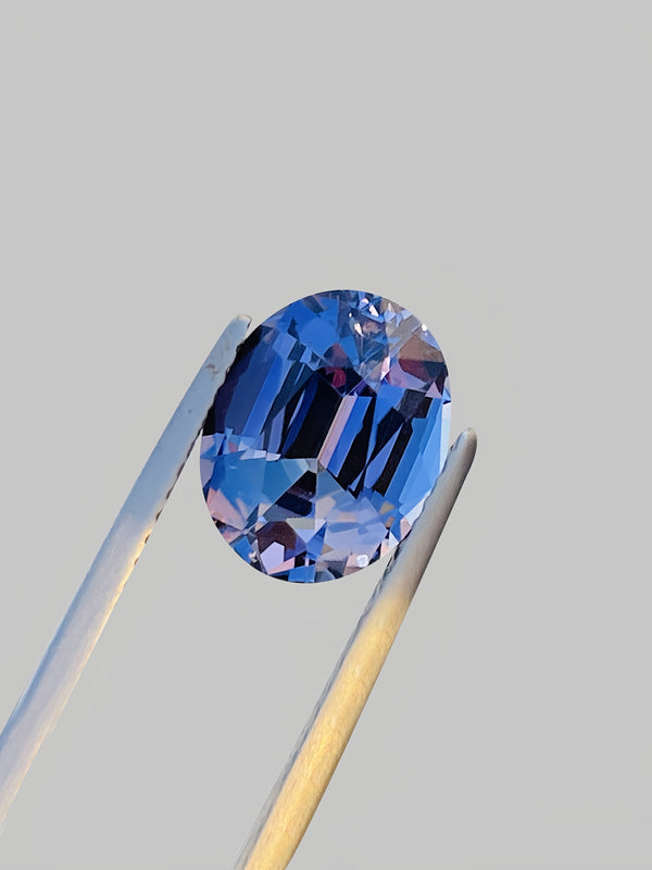 Natural Unheated Tanzanite Zoisite Gemstone Custom Cut Metal Blue Color Jewelry Design 3.55 Carats WB Gems TZA11