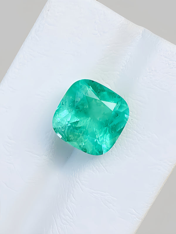 5.4ct natural colombia columbian Emerald gemstone loose stone good shape clarity GUILD certificate WB Gems EMA27