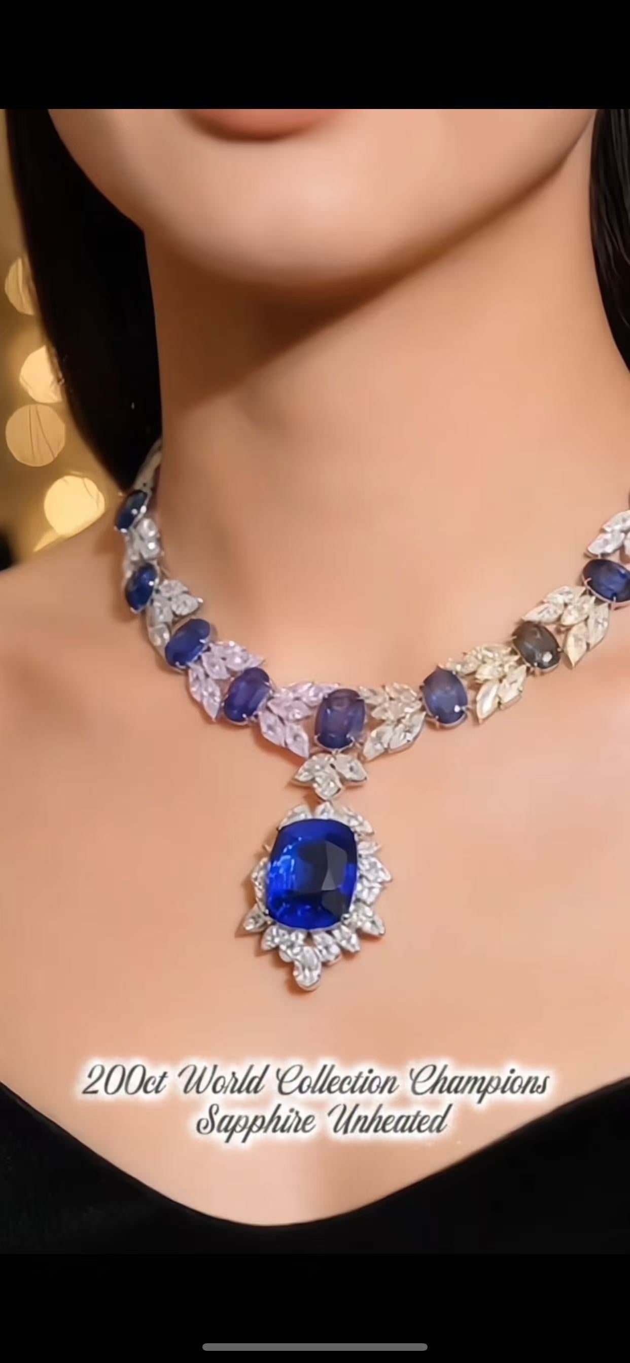A masterpiece beyond rarity. 200ct World Collection Champion Sapphire ...