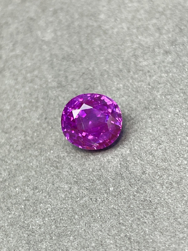 Natural unheated sapphire Burmese burma vivid purple3.79ct Guild SA11