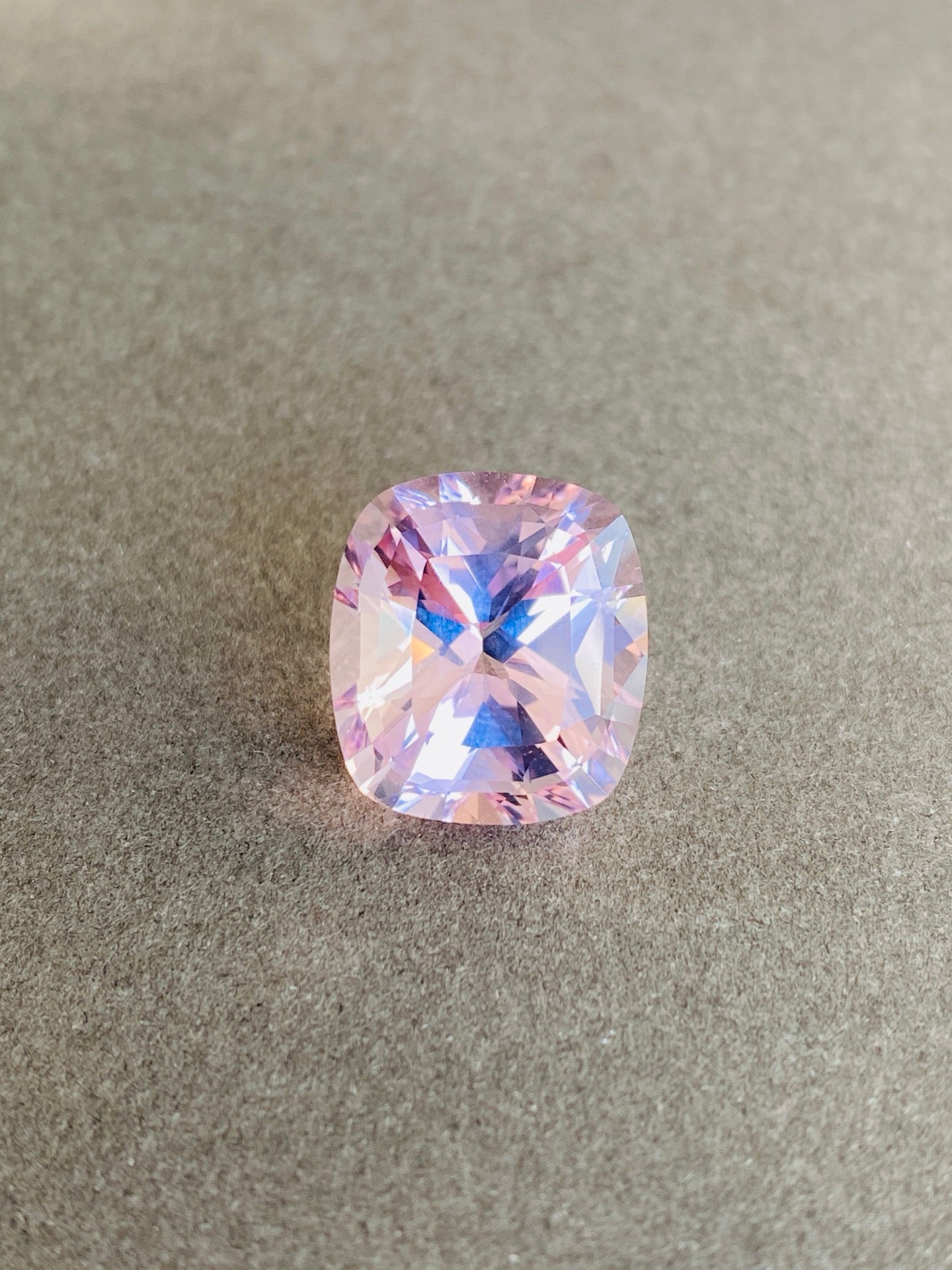 Natural Pink 13.41Ct Morganite Precision Cutting Brazil Flawless Pink ...
