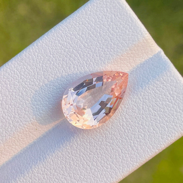 4.96Ct Natural morganite gemstone loose stone orange pink beauty germany cutting brazil WB Gem  MGA03
