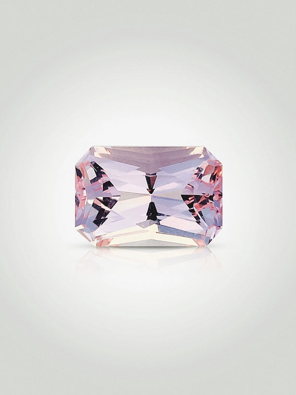 8.51 克拉天然摩根石宝石裸石浅粉色美丽光泽和形状精密切割 WB 宝石 MGA10