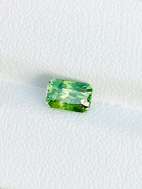 1.21 克拉天然浓绿榴石宝石裸石绿色精细钻石切割纳米比亚 WB 宝石 DMNA04