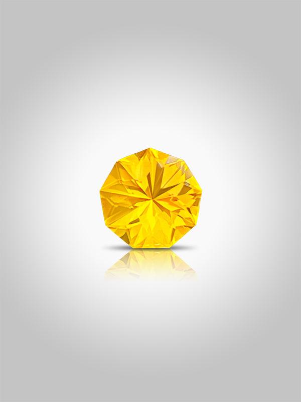 1.34 克拉天然墨西哥火蛋白石宝石原石鲜黄色精密切割 WB 宝石 OPA38