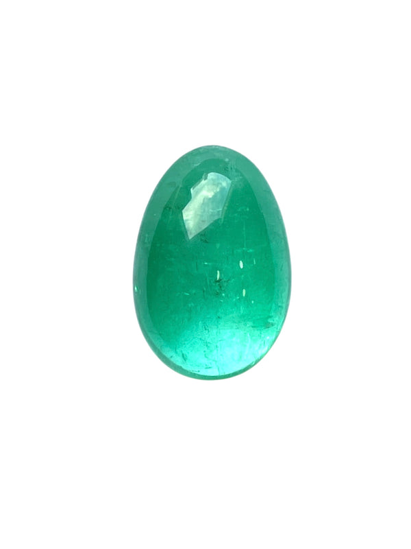 Radiant 9.38ct Oval-Cut Natural Emerald - Neon Green Gemstone

