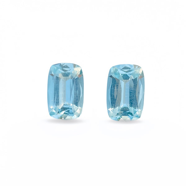 pair 7.45Ct Natural apatite gemstone blue paraiba color loose stone precision cut african WB Gem  APC01