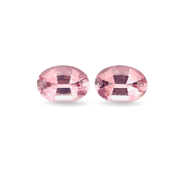 Pair 18.67Ct VIVID PINK Natural morganite gemstone loose stone clean beauty germany cutting brazil WB Gem   MGC06