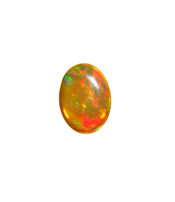 4.65Ct Natural fire opal mexican gemstone play color loose stone cabochon WB Gem   OPA06