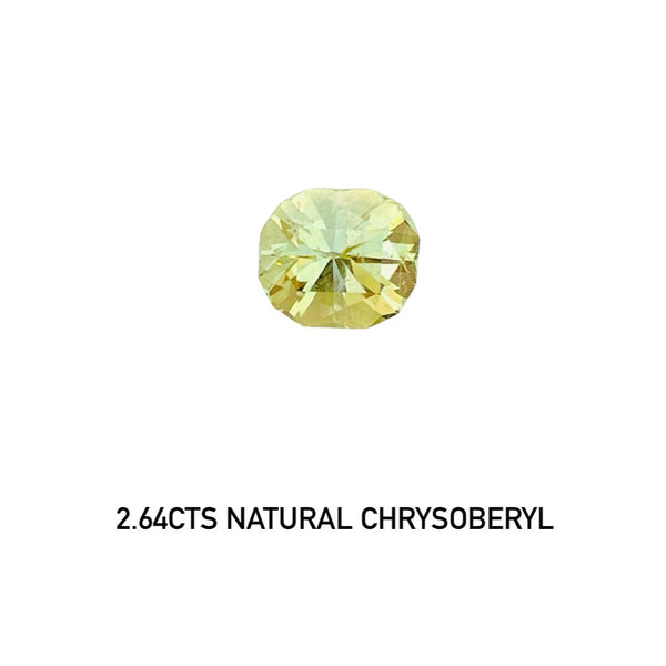 2.69Ct Natural Chrysoberyl gemstone loose stone precision cutting Srilanka WB Gems  CHA18