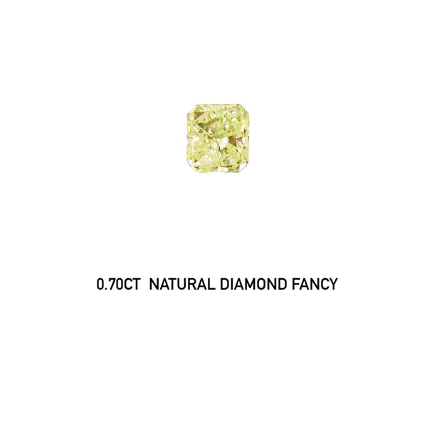 0.70ct IGFC Certificate Natural Diamond Fancy light &nbsp;Yellow color eye clean quality Gemstone Wbgem AD27