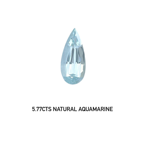 5.77ct Natural Brazilian Aquamarine loose stone perfect germany cut gemstone WB Gems AQA14