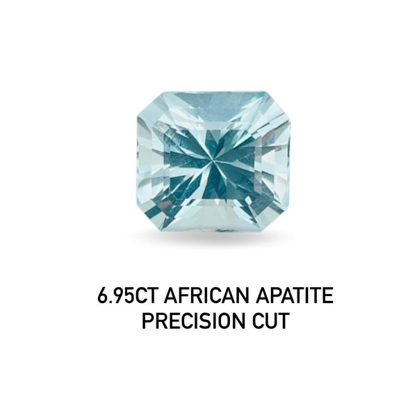 Paraiba Blue Colour 6.95 Carat Blue Apatite Eye-Clean Excellent Cut  WB GEM APA05