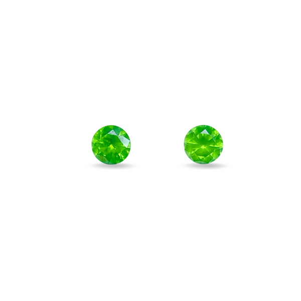 A pair of 0.62ct Russia demantoid green Garnet Gemstone DRC02
