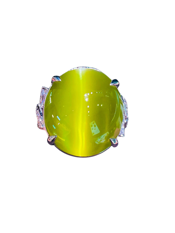 natural chrysoberyl cat's eye 35 CARATS