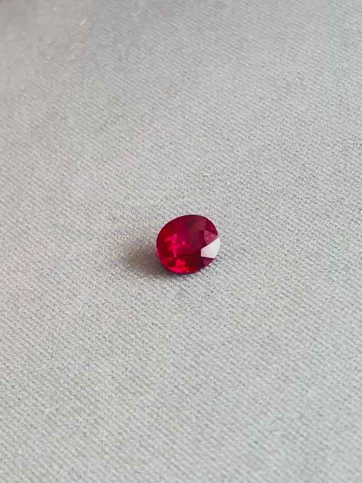 1.02ct SSEF Certificate Natural burma ruby pigeon blood unheated colle ...