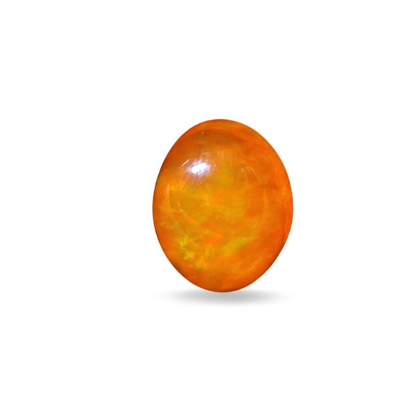 2.98Ct Natural fire opal mexican gemstone orange play color loose stone cabochon WB Gem OPA05