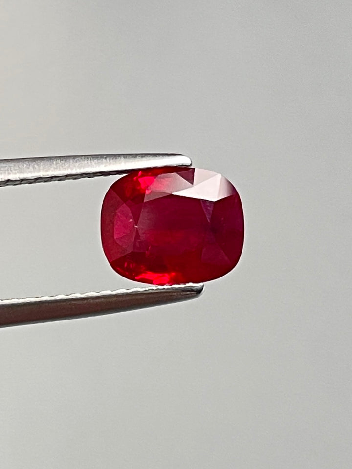 2.04ct GRS Unheated Burma Ruby | Pigeon Blood Red | Excellent Cut – WB Gem