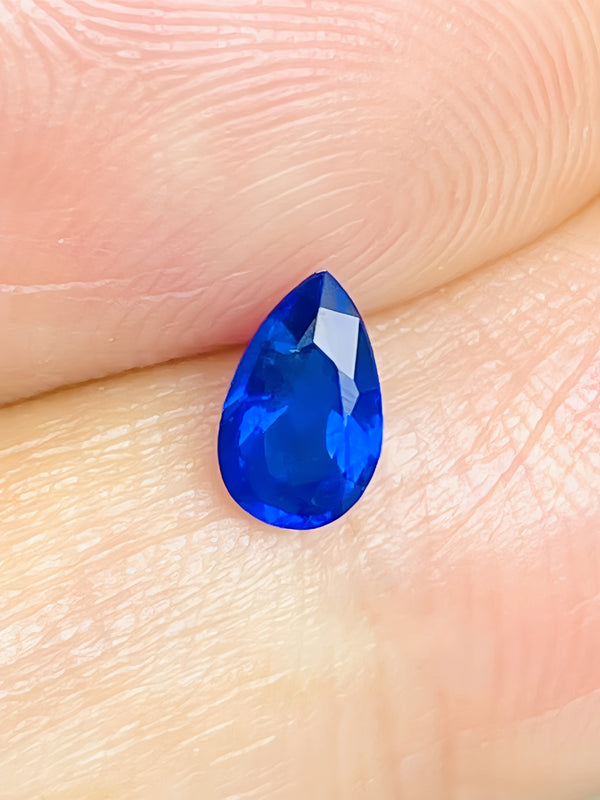 شهادة GIA 0.39 قيراط من حجر Huayne الطبيعي الألماني أحجار كريمة زاهية اللون الأزرق المتقدم قطع ناعم ~ WB Gems ~ HYA02